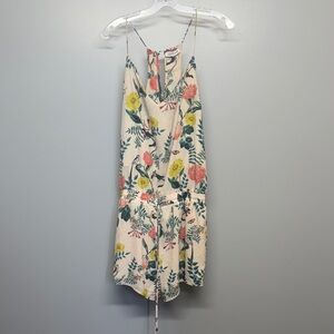 Heartloom Cream Floral Spaghetti-Strap Romper